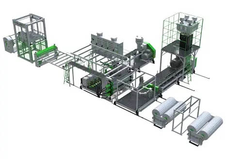 PE, TPO, S-PVC GEOMEMBRANE, WATER PROOFING SHEET EXTRUSION LINE-min