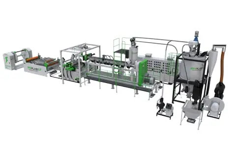 PLA, PBAT COMPOSTABLE SHEET EXTRUSION LINE-min